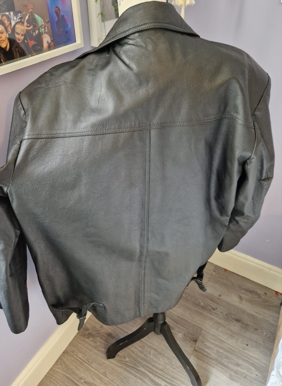 Leather coat