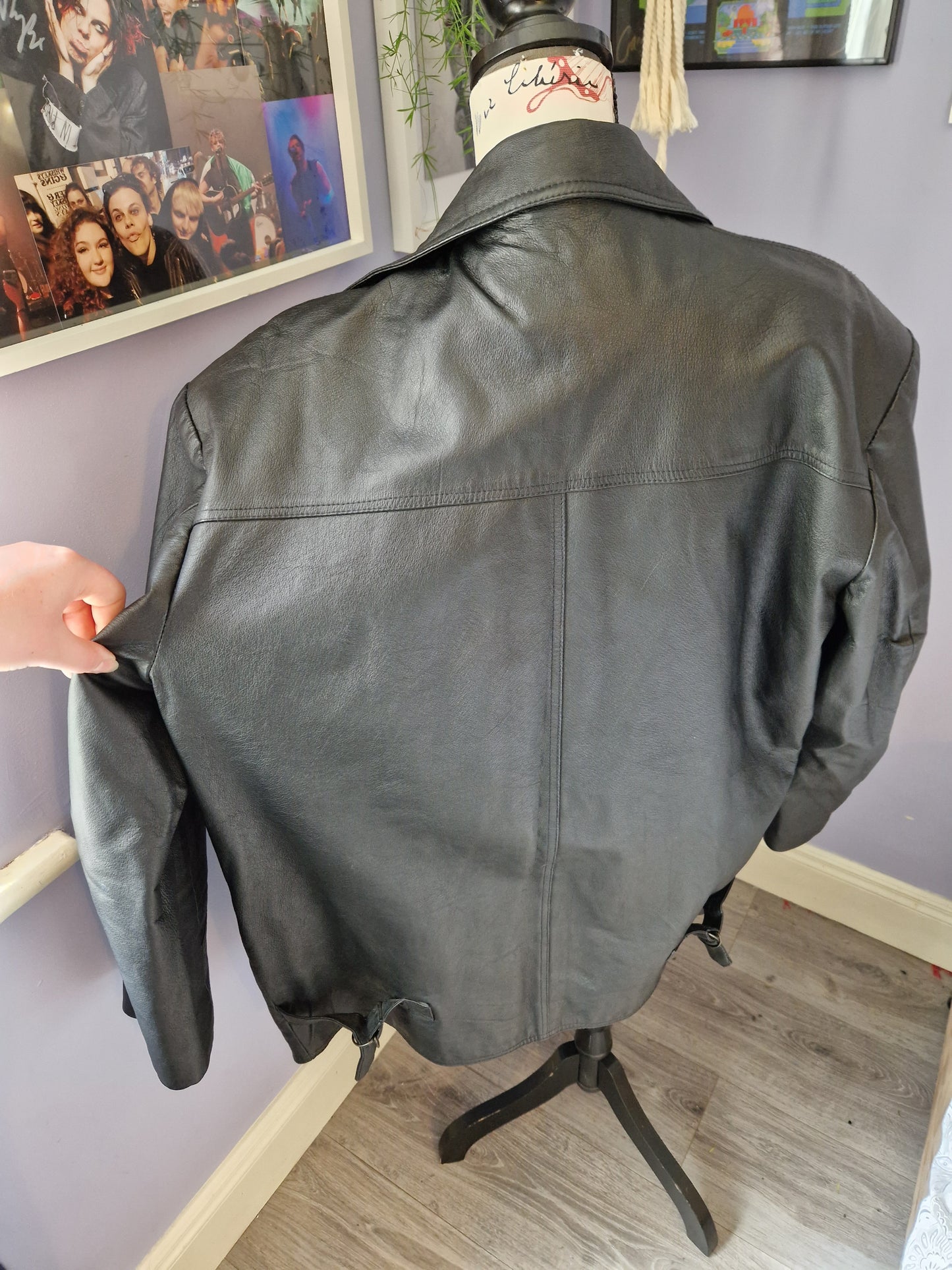 Leather coat