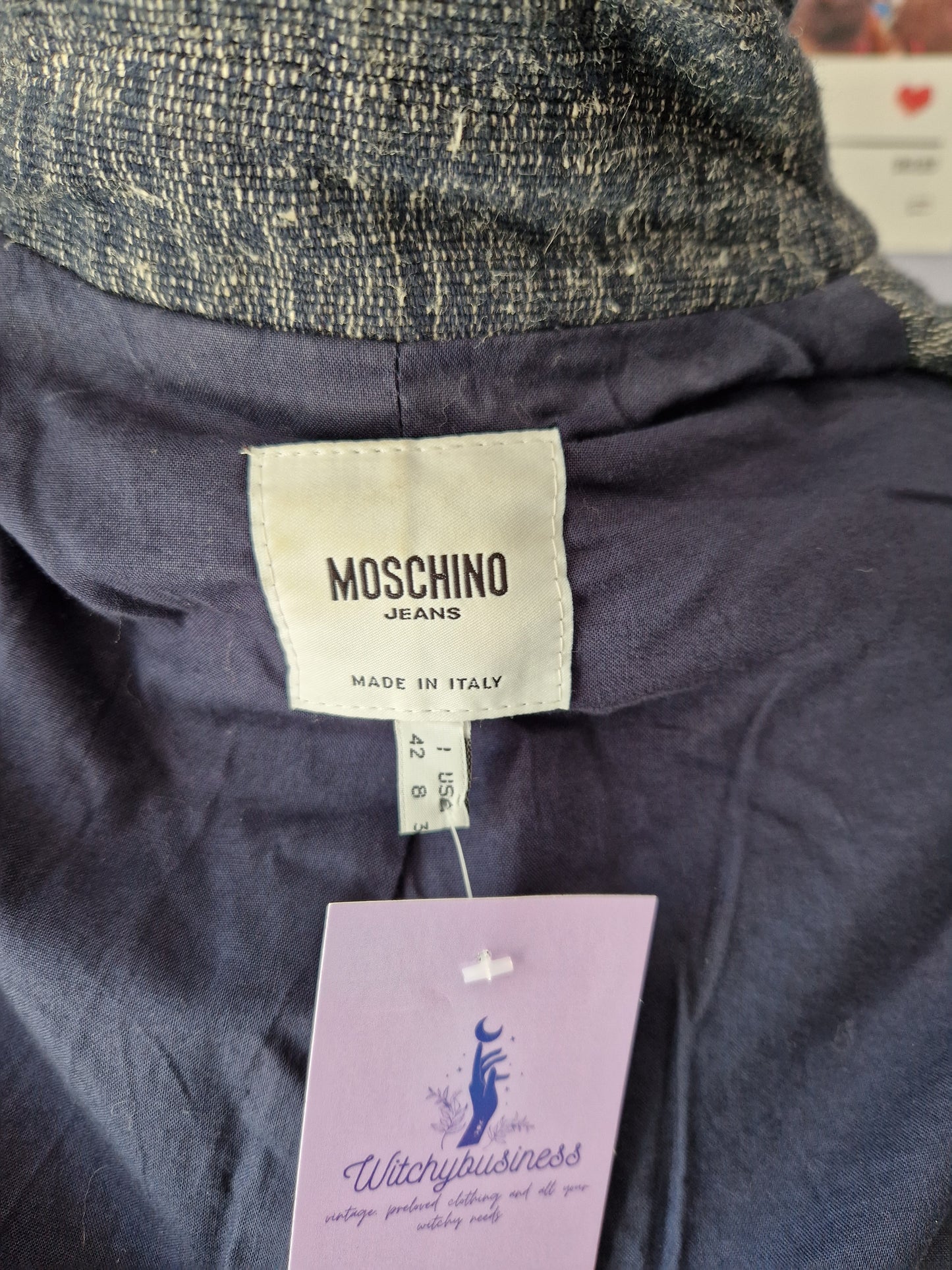 Moschino jeans denim trench