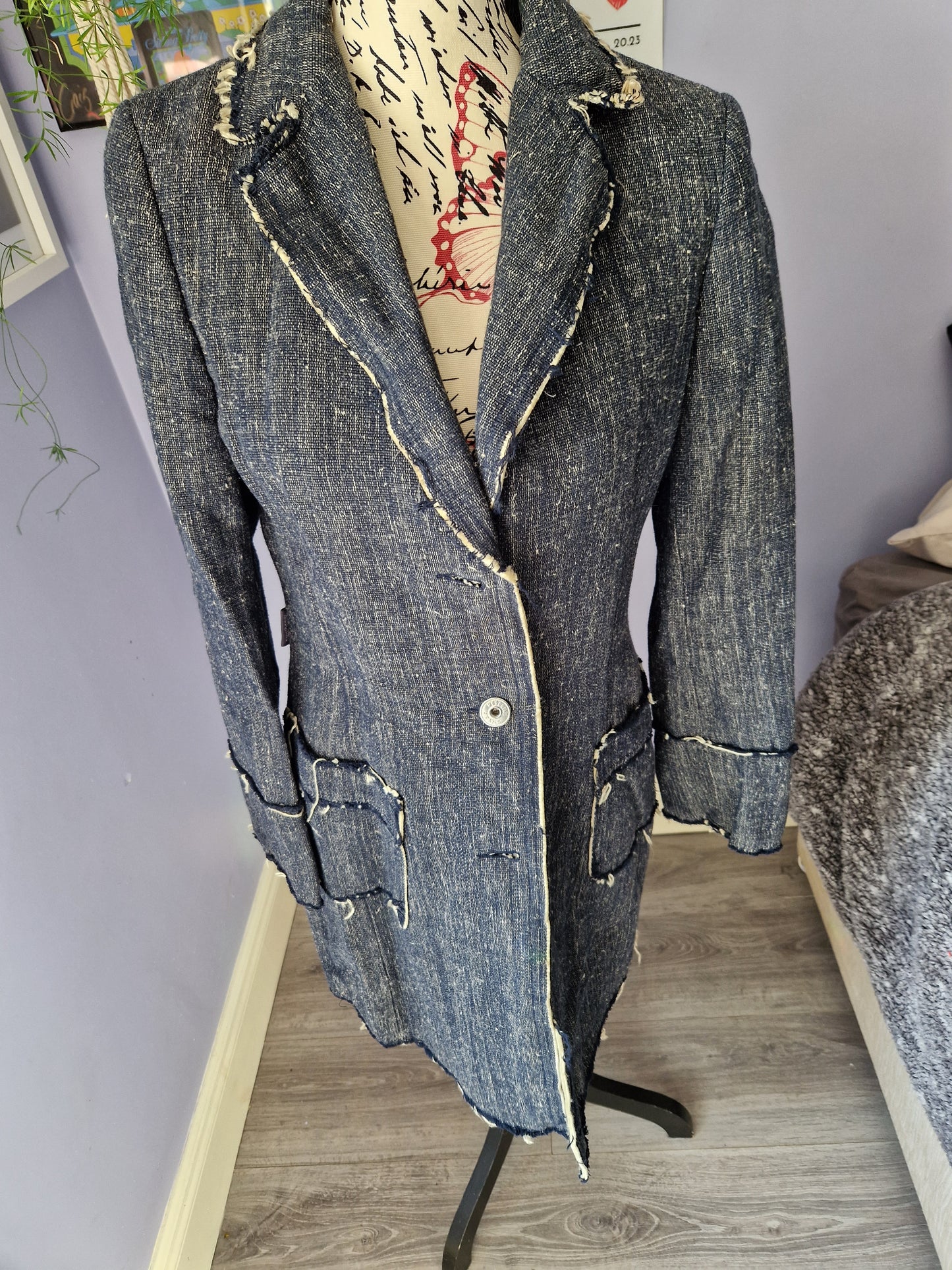 Moschino jeans denim trench