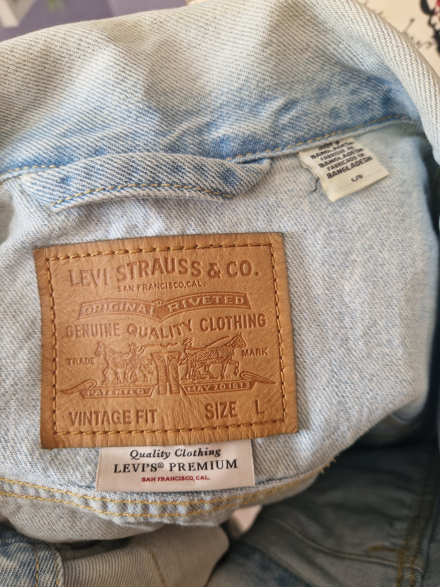Levis tie dye denim jacket