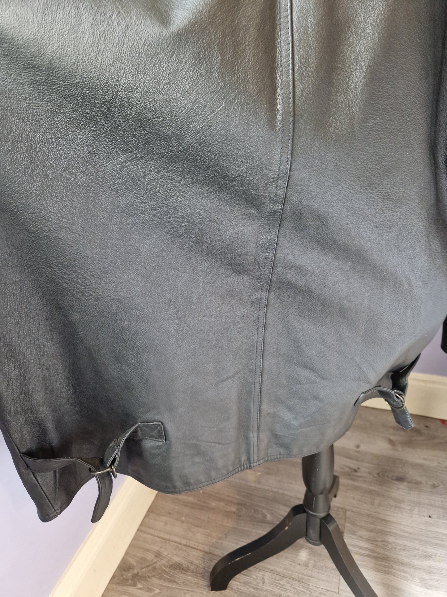 Leather coat
