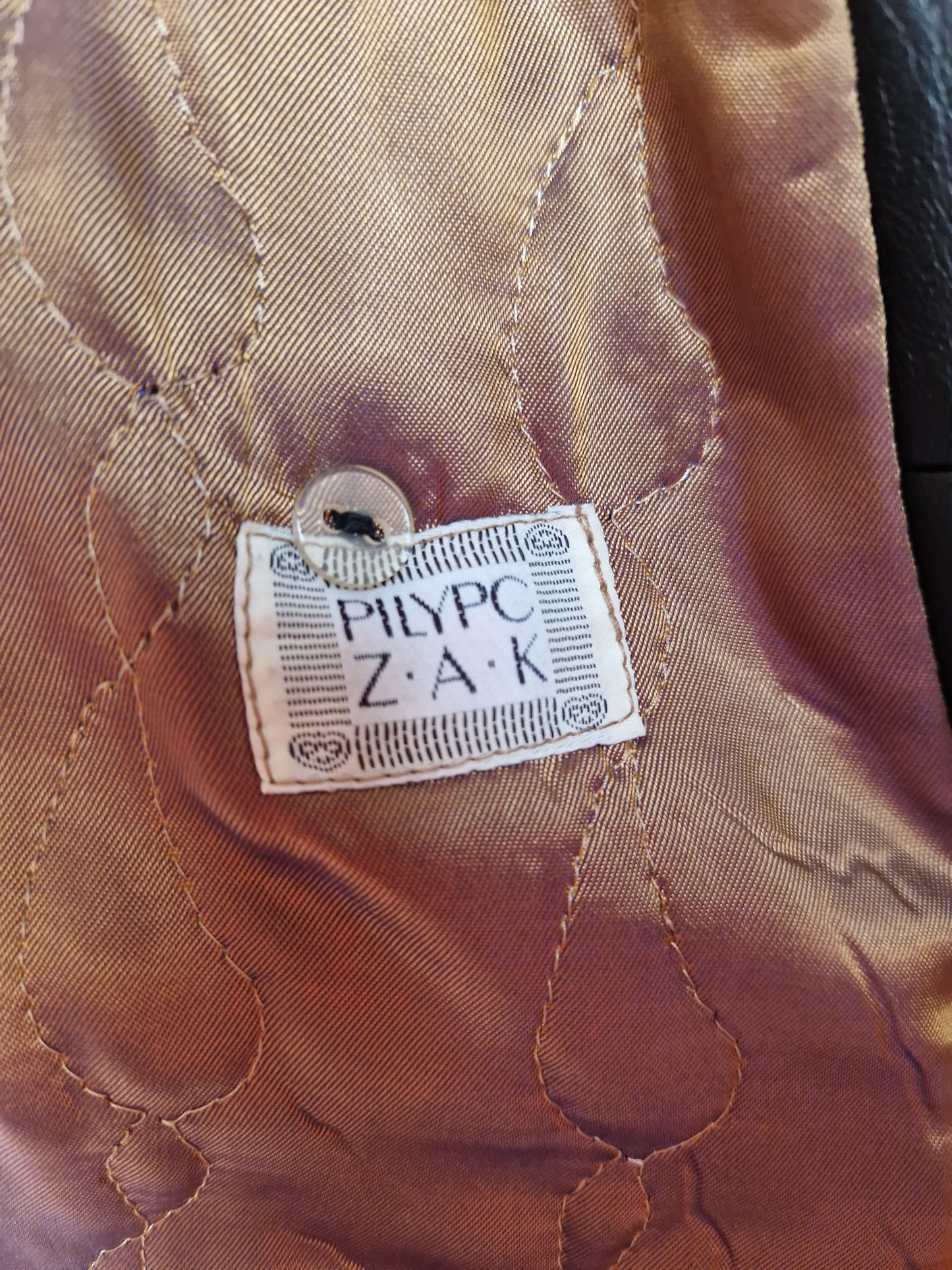 Leather trench coat
