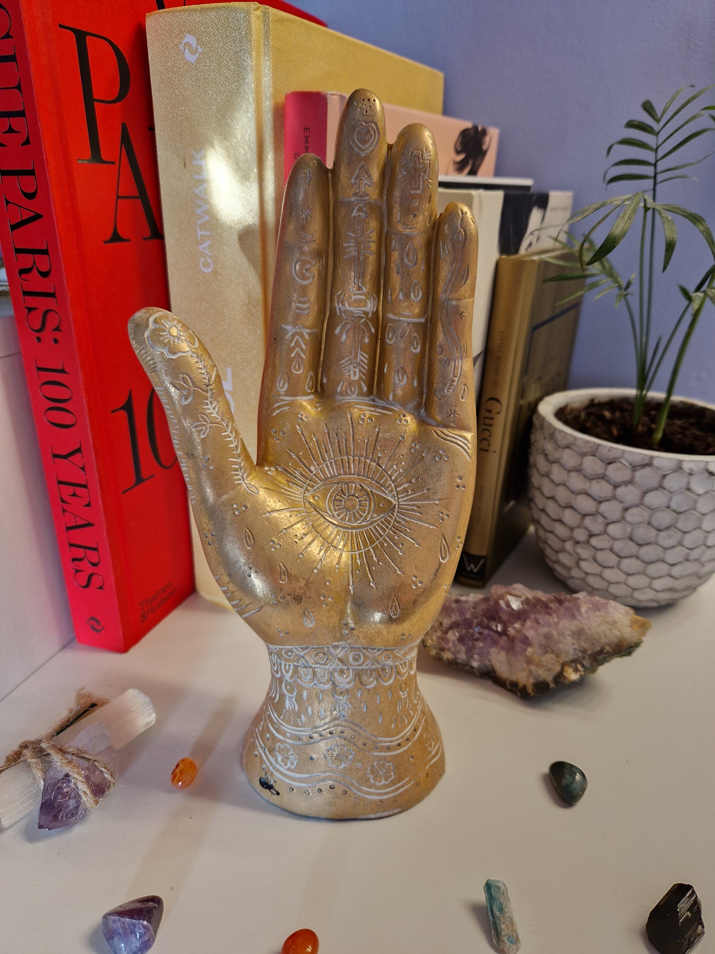 Hand statue