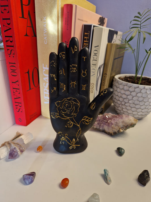 Hand statue