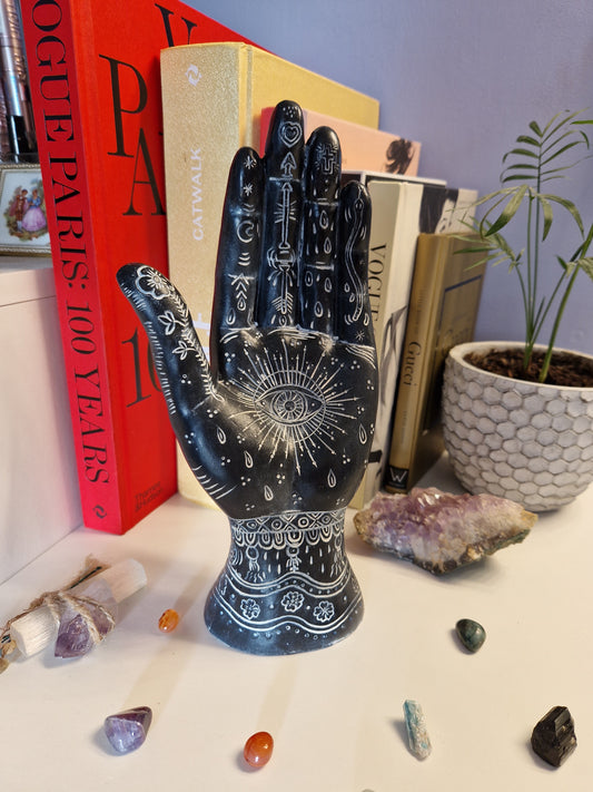 Hand statue